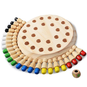 Educational wooden chess game for good memory - Super Chic Toys