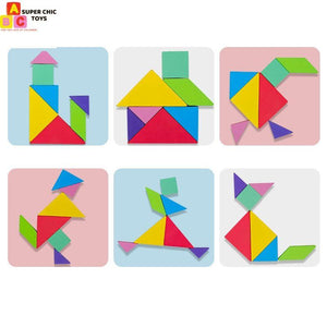 Magnetic Tangram - Educational 3D Puzzle - Super Chic Toys