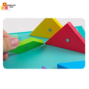 Magnetic Tangram - Educational 3D Puzzle - Super Chic Toys